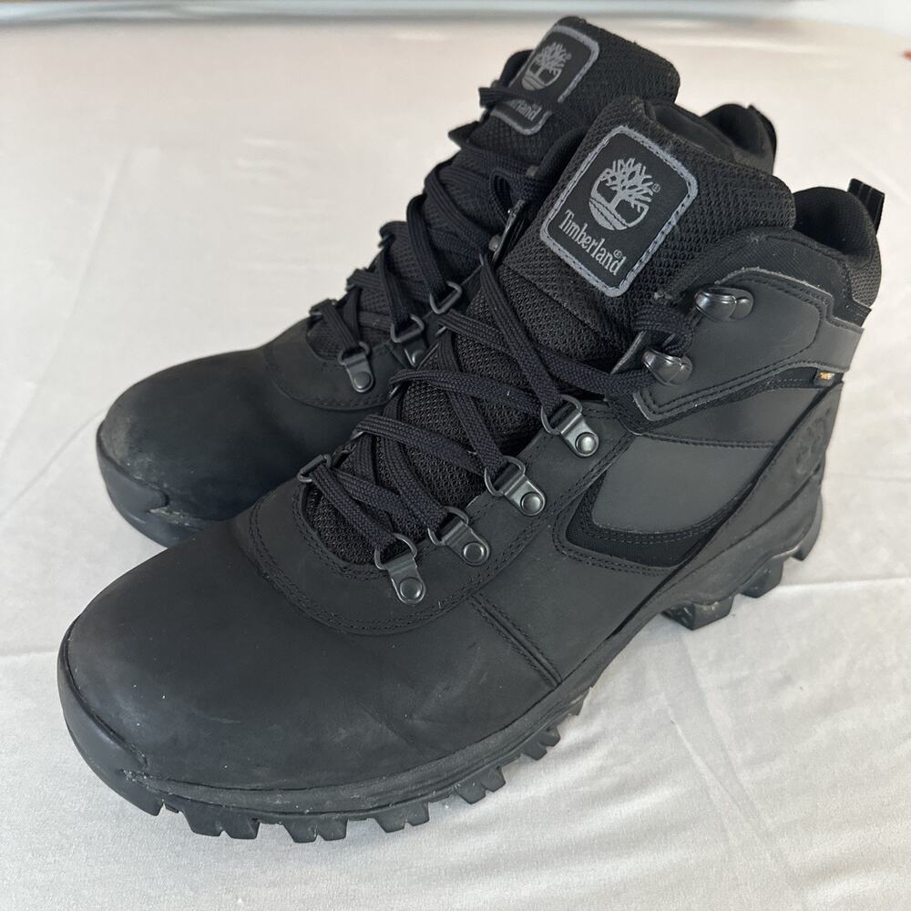 Timberland Men's Hiking Waterproof Leather Mt. Maddsen Boot Black 2731R Sz 11.5W